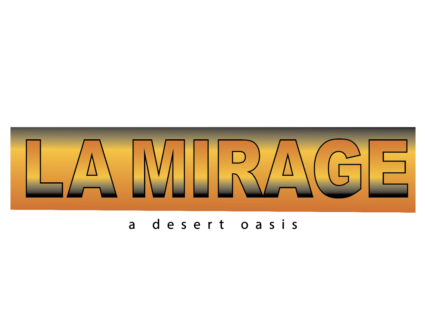 Desert Oasis vector graphic created in Adobe Illustrator