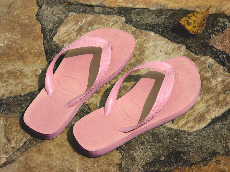 Pink Flip Flops Photoshop project