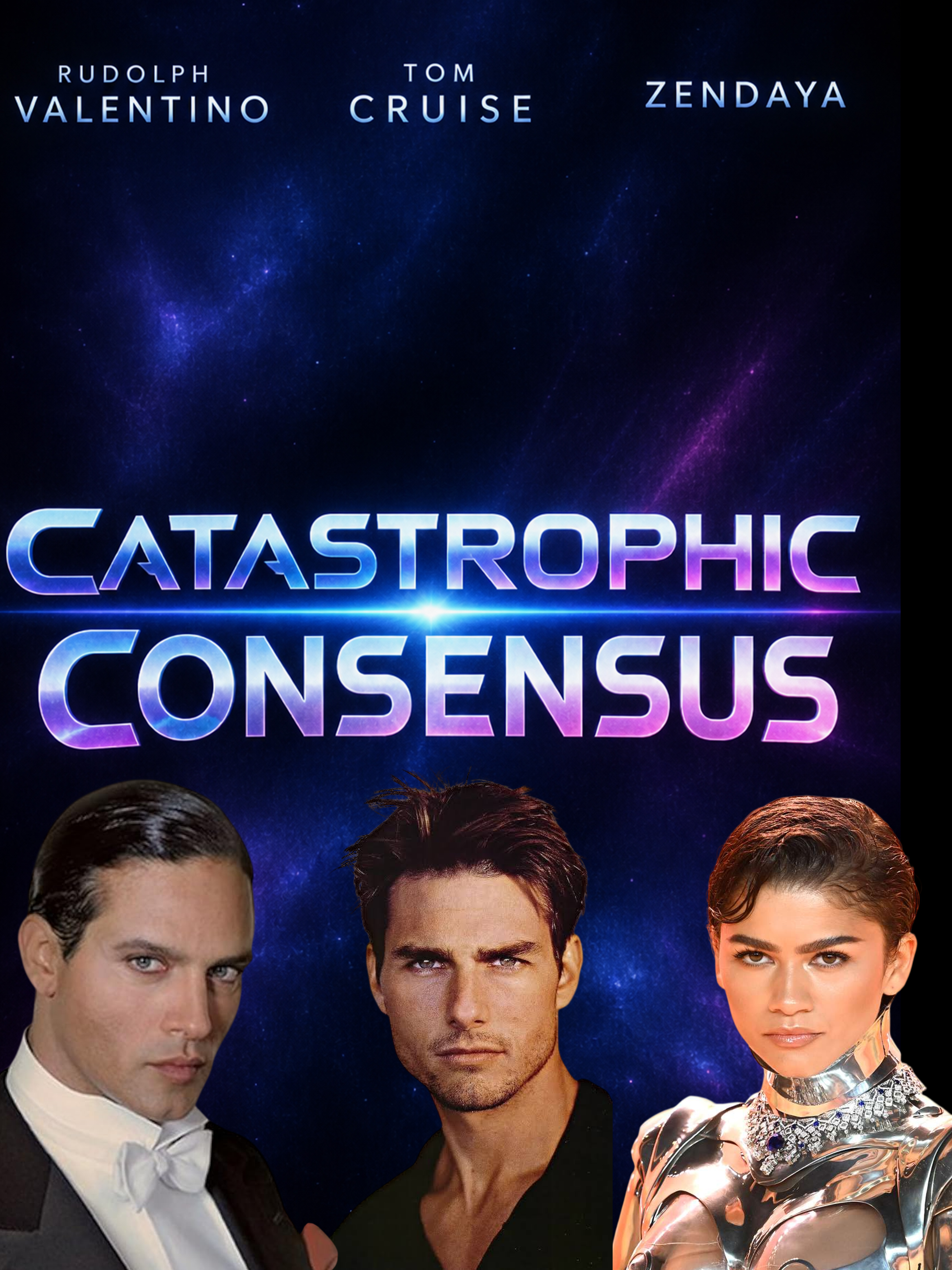 Catastrophic Consensus sci-fi movie title design